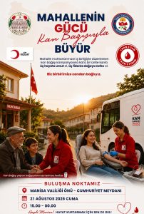 Manisa’da İyilik Hareketi: 8 Mahalle Kızılay İçin Cumhuriyet Meydanı’nda Buluşuyor!